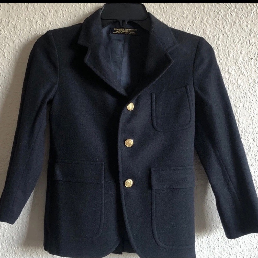 Brooks Brothers Black Blazer with Gold Buttons